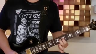 SWEET CHILD O' MINE! Guitar solo cover by Fred Ribeiro. #shorts
