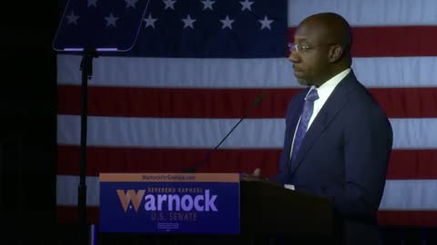 Warnock addresses supporters as Georgia senatorial race remains tight