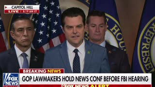 Gaetz before FBI Hearing - Whistleblower Testimony