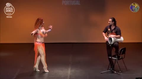 Oxana Bazaeva and Artem Uzunov belly dance drums - Darbuka Tabla solo