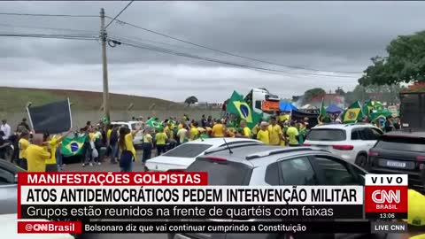 Manifestação golpista: Atos antidemocráticos pedem intervenção militar | LIVE CNN