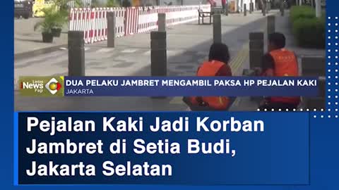 Pejalan Kaki Jadi KorbanJambret di Setia Budi, Jakarta Selatan