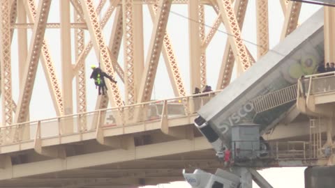 AMAZING RESCUE: First Responders Snap Into Action as Semi-Truck Hangs Over the Ohio River [WATCH]