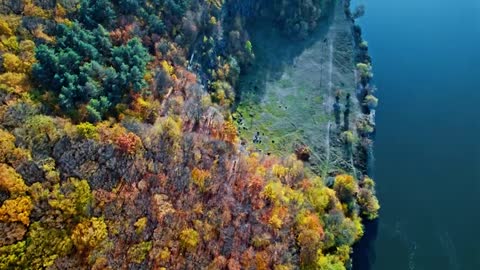 FLYING OVER AUTUMN NATURE (4K UHD) - Relaxing Music Along With Beautiful Nature Videos - 4K Videos