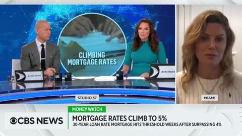 CBS: US Mortgage Rates Hit 5% for the 1st Time in a Decade