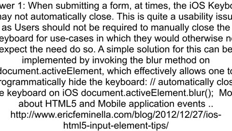 how to hide keyboard in jquery mobile programmatically on focus