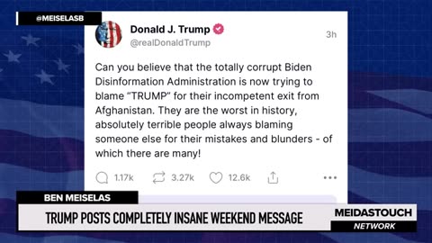 Trump Posts COMPLETELY INSANE Weekend Message