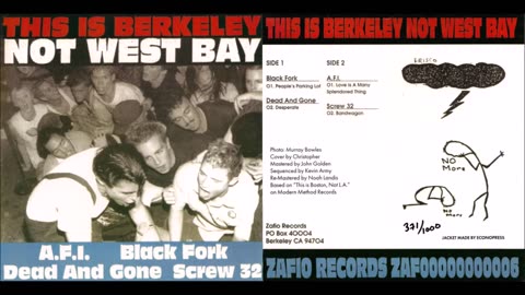 AFI - This Is Berkely Not West Bay 1994 Full Album HD