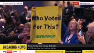 Protestors at Tory Conference