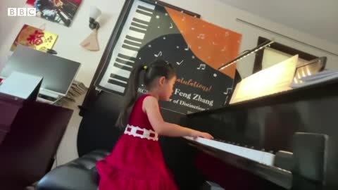 Four-year-old US piano prodigy flourishing amid pandemic