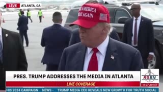 PRESIDENT TRUMP ADDRESSES THE MEDIA IN ATLANTA, GA