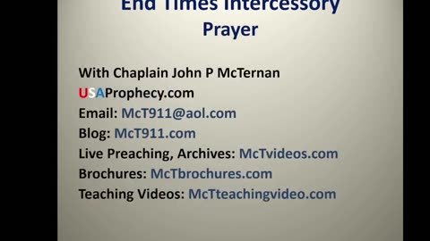End Times Prayer and Intercession
