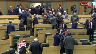Jordanian MPs brawl in parliament