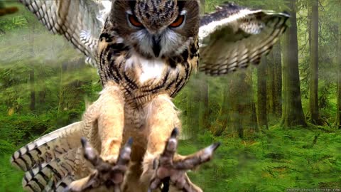 look how owl looks while landing-do you see that Claws!!!
