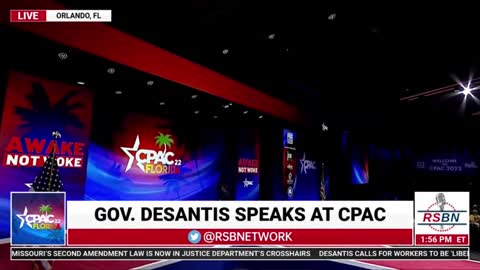 Florida Governor Ron Desantis speaks at CPAC 2022