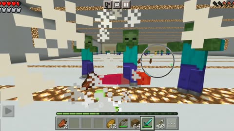 Minecraft mob battle, mr volzoid vs 50 zombie, mob battle Minecraft, #minecraft