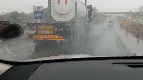 Smiley to cheer you up on a road trip