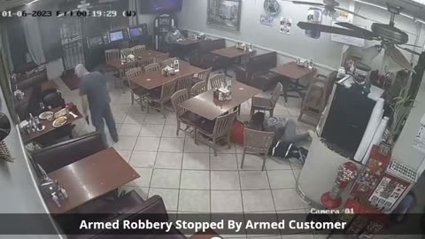 Armed Robbery Stopped By Armed Customer