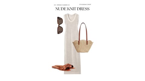 Styling a Nude Knit Dress | Styled Daily