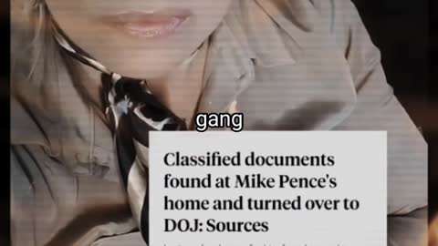 So now Mike pence has classified documents I think I see what's going on here don't