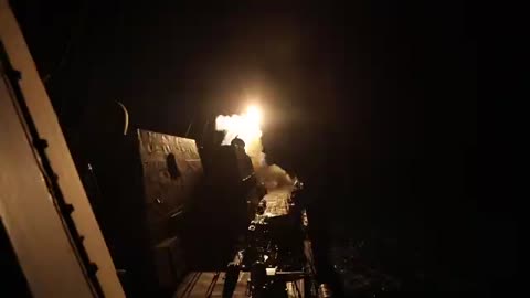 US strikes on Houthi targets have been captured on film.