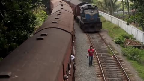 Mad Guy Almost Getting Hit by a Train [2021]
