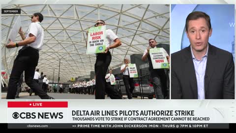 Delta Air Lines pilots vote to authorize strike