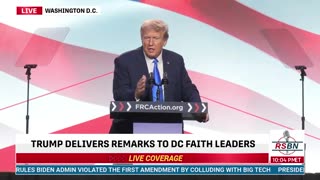 FULL SPEECH President Donald J. Trump Speaks to the Pray, Vote, Stand Summit - 9 15 23