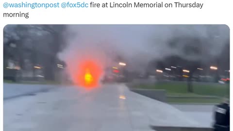 A fire broke out in a kiosk near the Lincoln Memorial Circle on Thursday morning. The victim of the fire has been flown out by a U.S. Park Police helicopter and is being treated at a nearby hospital for serious injuries. DC fire authorities are currentl