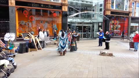 Spiritual Music Native American Indians Song - Street Performance