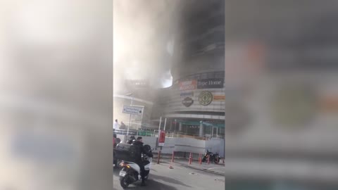 TOWERING INFERNO: Shopping Centre Catches Fire In Istanbul