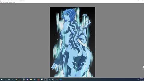 Twitch Stream 1/21/22: Halo Print Sketch/Drawing Thicc Cortana