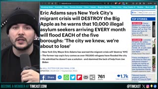 Democrats PANIC As Illegal Immigrants OVERRUN NYC Paving Way For Trump 2024 Win Over Biden