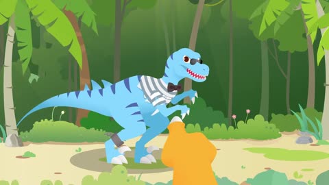 Baby Dino Ep1 Mystic Badge ⭐️ T-Rex Scary Roar & Chase