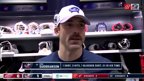 Erik Gudbranson says that the Blue Jackets need to be more adaptable