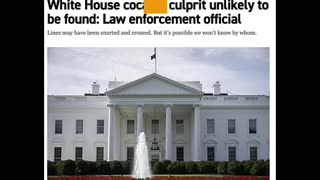 THE JOE BLOW WHITE HOUSE COKE PSYOP IS A CONTROLLED SCRIPTED STORY....