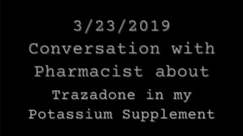this isn't potassium - conversation with pharmacist after deepstate tried unaliving me