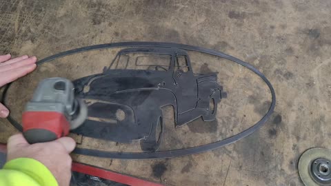 Crossfire Pro plasma cut '55 Ford F100 and powder coating