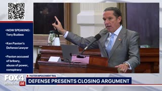 Paxton Impeachment Trial: Tony Buzbee closing argument, "The Bush Era in Texas Ends Today"