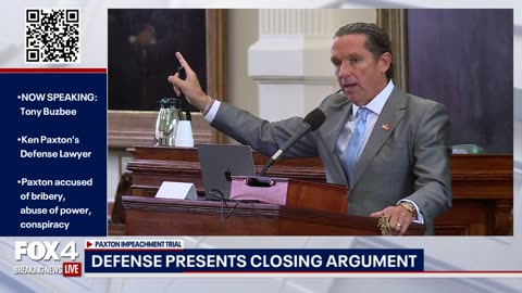 Paxton Impeachment Trial: Tony Buzbee closing argument, "The Bush Era in Texas Ends Today"