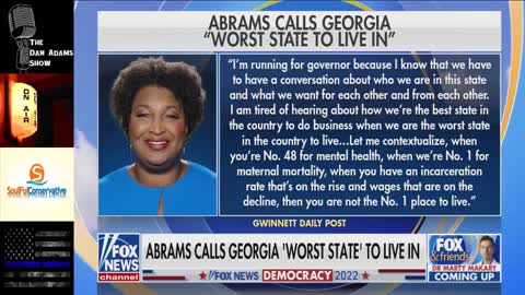 Stacey Abrams calls Georgia: 'the worst state in the country to live'