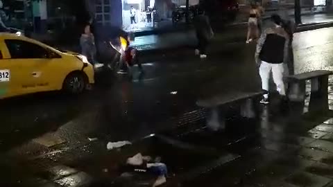 Pelea en el sector de Cabecera, Bucaramanga