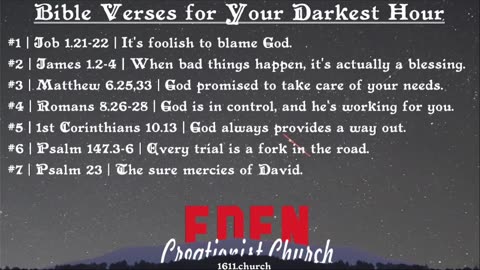 Bible Verses for Your Darkest Hour