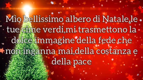 "Mon beau sapin( Mio bellissimo albero di Natale)-traduzione in italiano