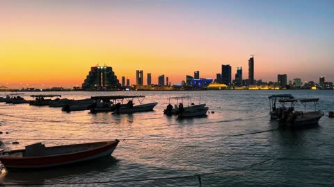 A Heart warming Sunset 🌇 in bahrain
