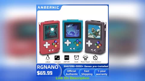 Best ANBERNIC RG NANO Pocket Mini Handheld Game P