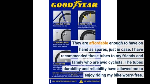 Buyer Comments: Goodyear Bicycle Tube