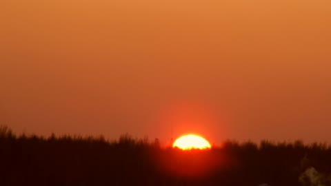 Solar sphere sunset