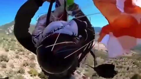 Skydiver has seconds to get schute open before hitting gorund