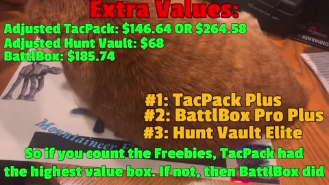 Who had the best box for the month of May? TacPack, BattlBox, or Hunt Vault?